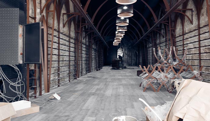 Commercial interior construction