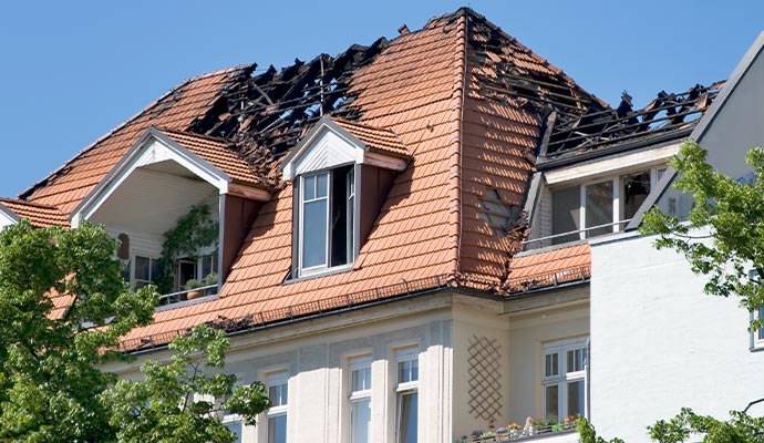 House fire damage
