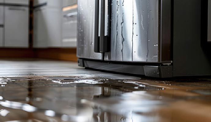 Refrigerator leaking water