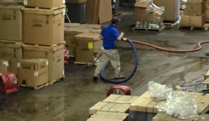 Professional water damage restoration