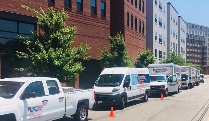 RestorePro service vehicles