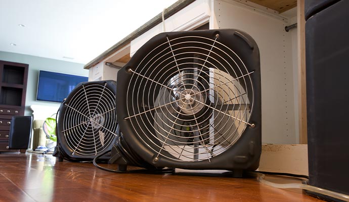 Flood damage restoration equipment