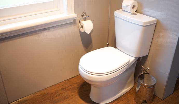 Interior view of a bathroom