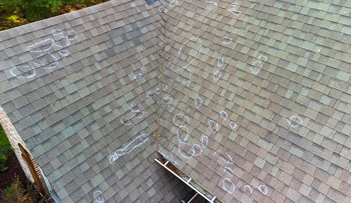 Hail damage restoration service